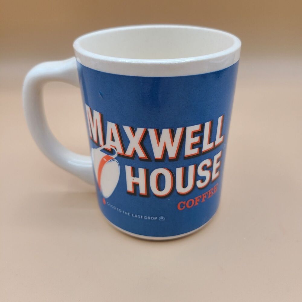 Vintage Maxwell House Coffee Mug Cup Ceramic "Good To The Last Drop"